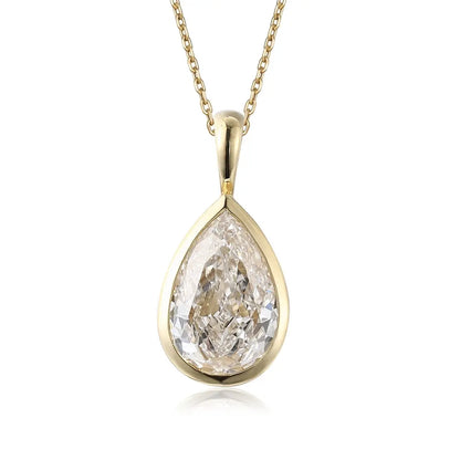 18K Gold Lab Grown Diamond Pendant