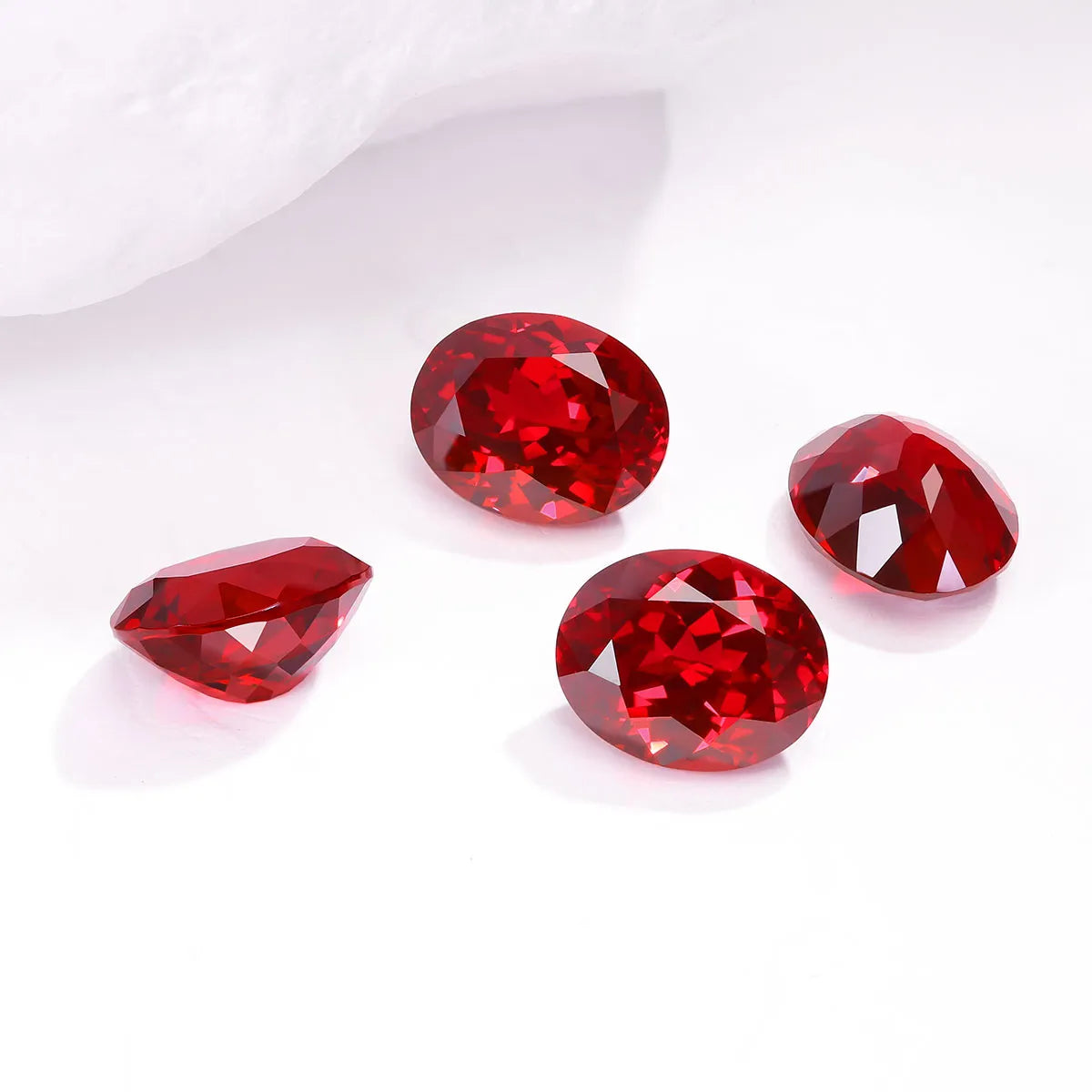 5A Lab Grown Ruby Oval Shape