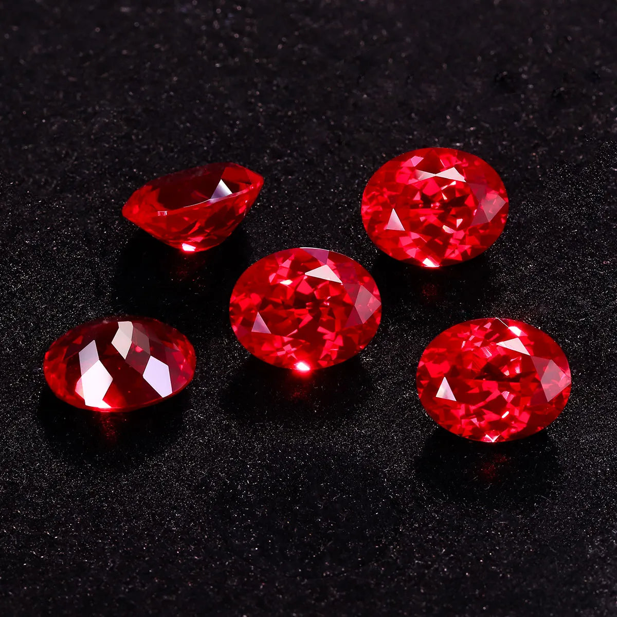5A Lab Grown Ruby Oval Shape