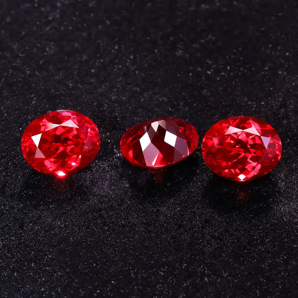 5A Lab Grown Ruby Oval Shape