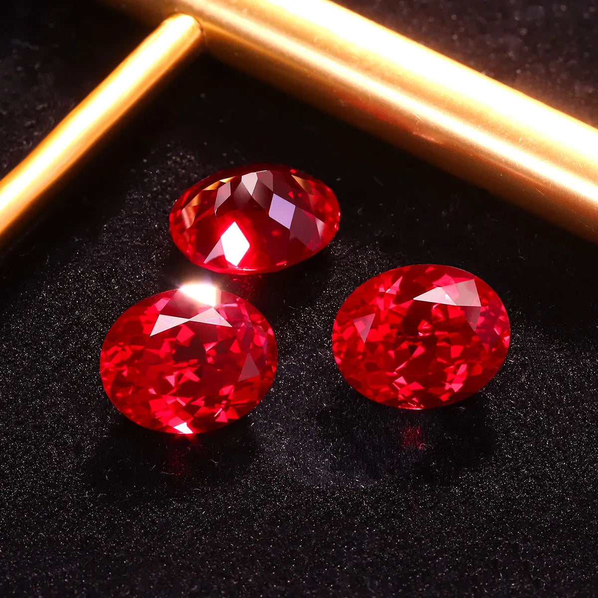 5A Lab Grown Ruby Oval Shape