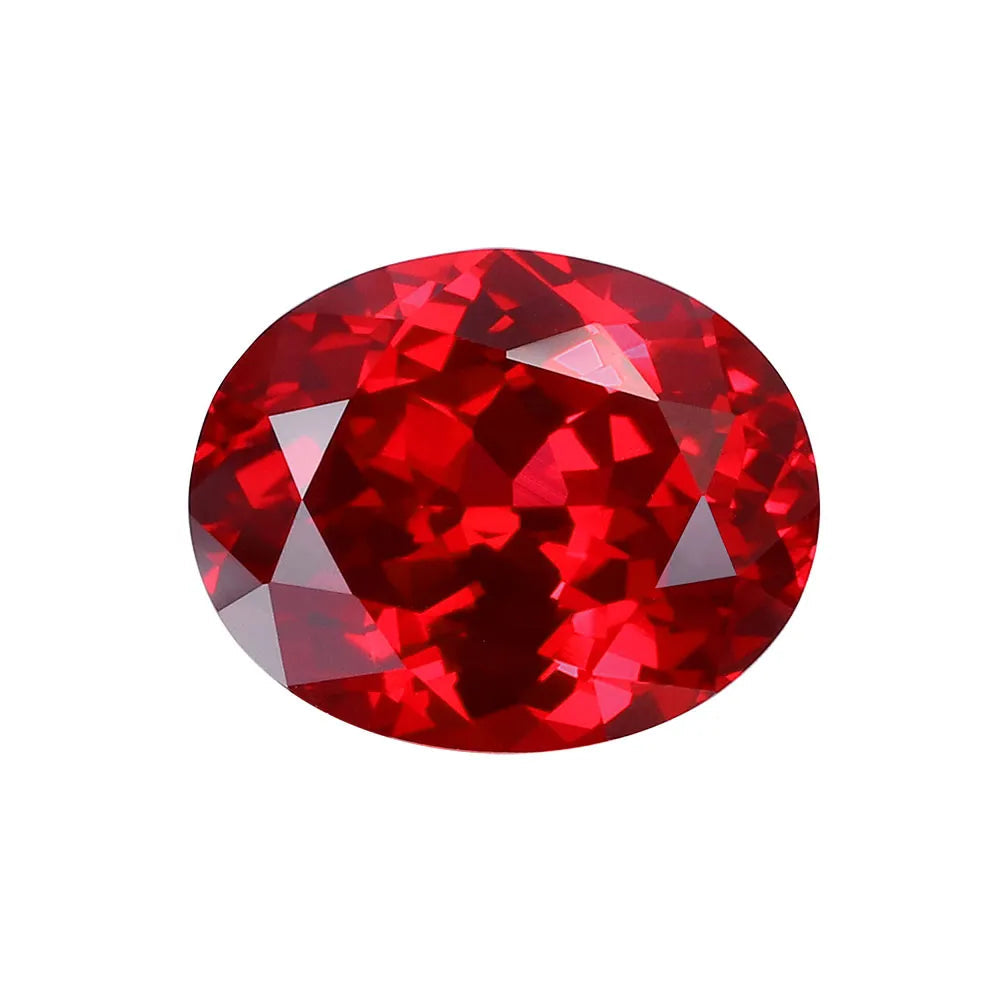5A Lab Grown Ruby Oval Shape