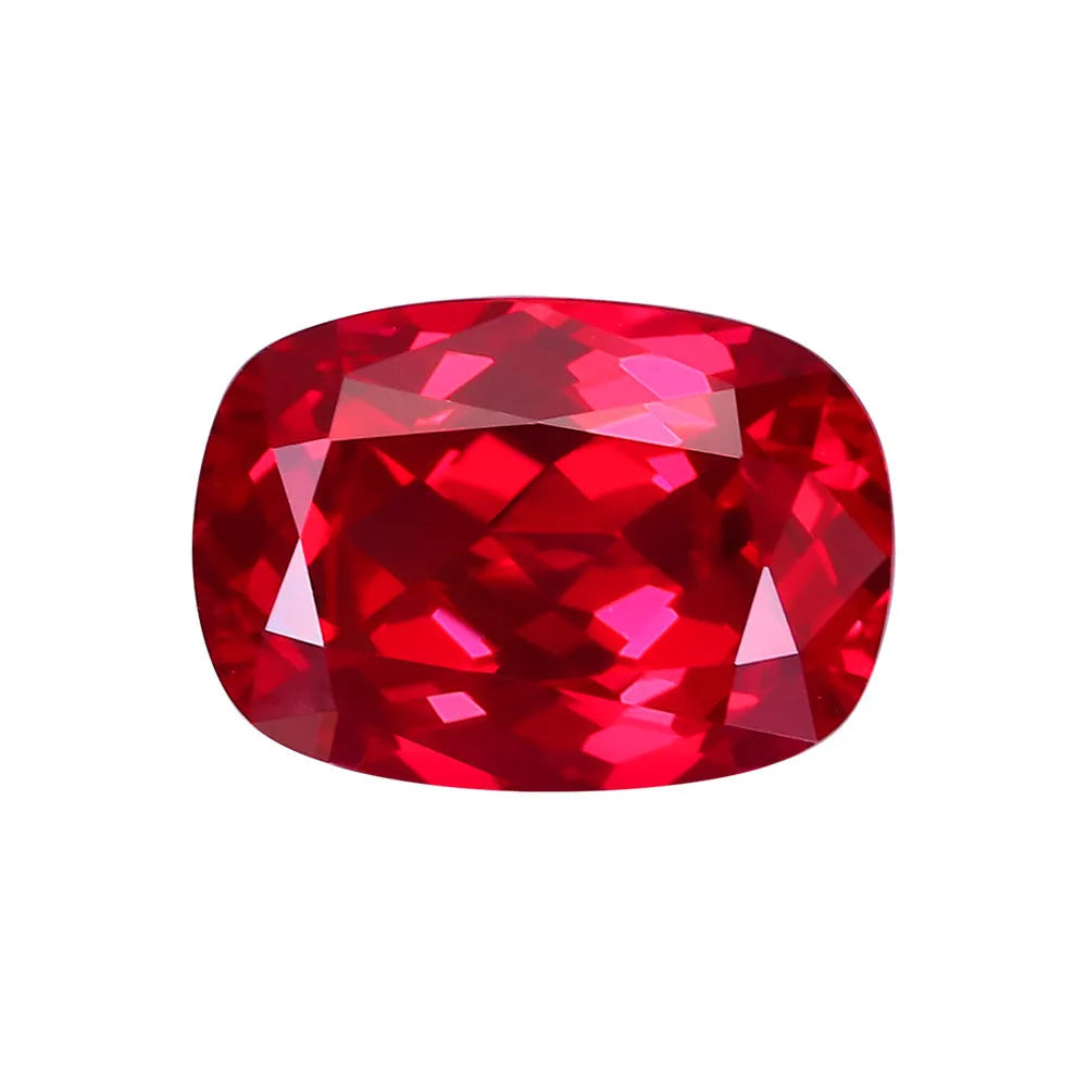 5A Lab Grown Ruby Long Cushion Shape