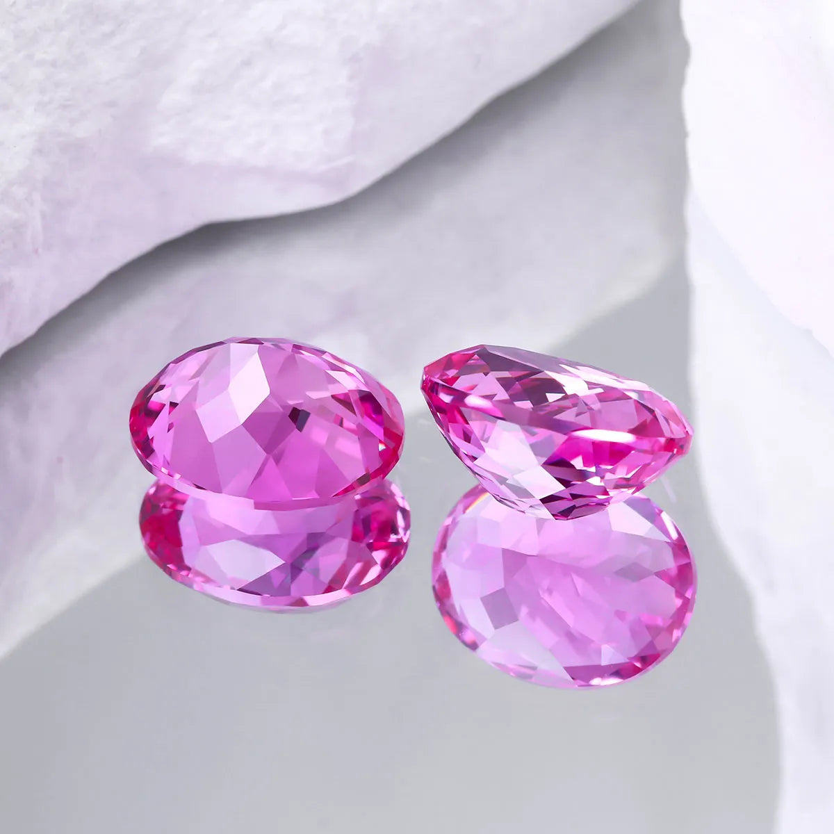 Precision Cut Pink Sapphire Oval Shape