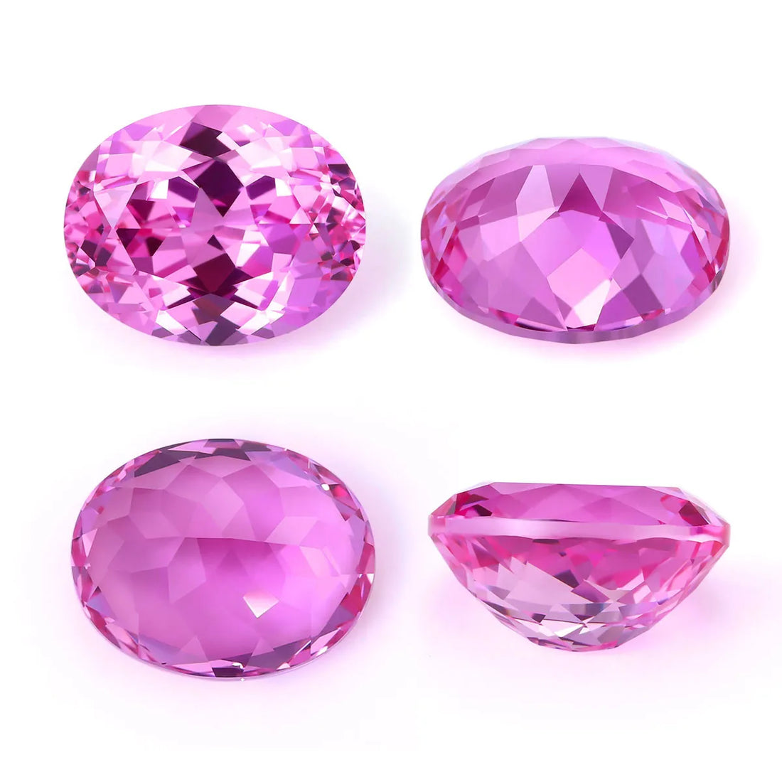 Precision Cut Pink Sapphire Oval Shape