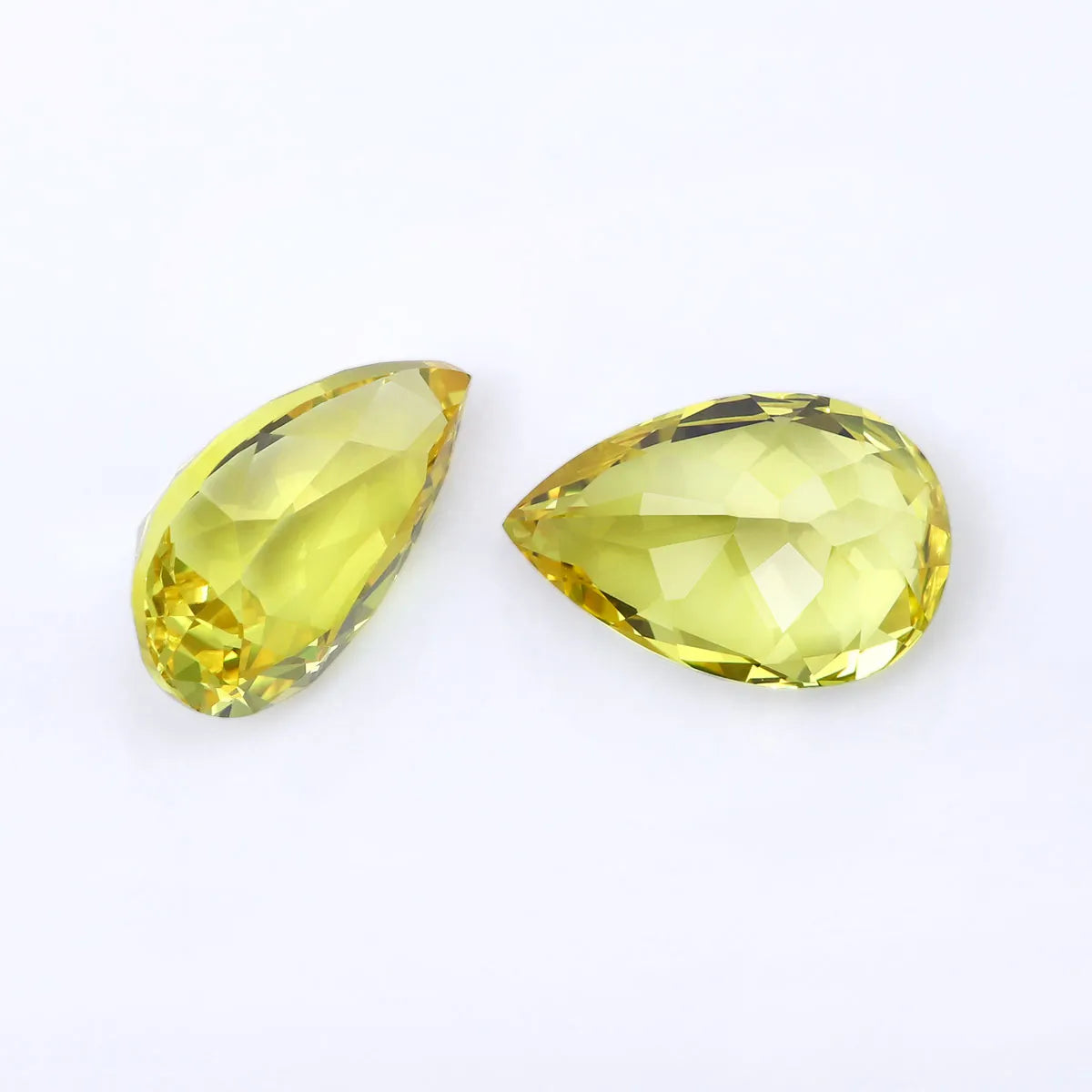 5A Lab Grown Yellow Sapphire Pear Shape