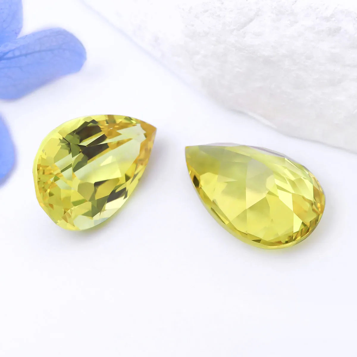 5A Lab Grown Yellow Sapphire Pear Shape
