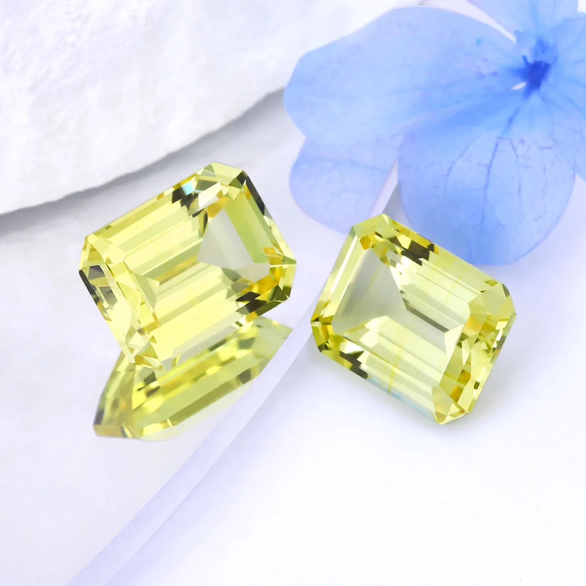 5A Lab Grown Yellow Sapphire Emerald Cut