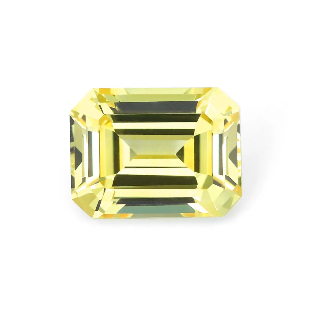 5A Lab Grown Yellow Sapphire Emerald Cut