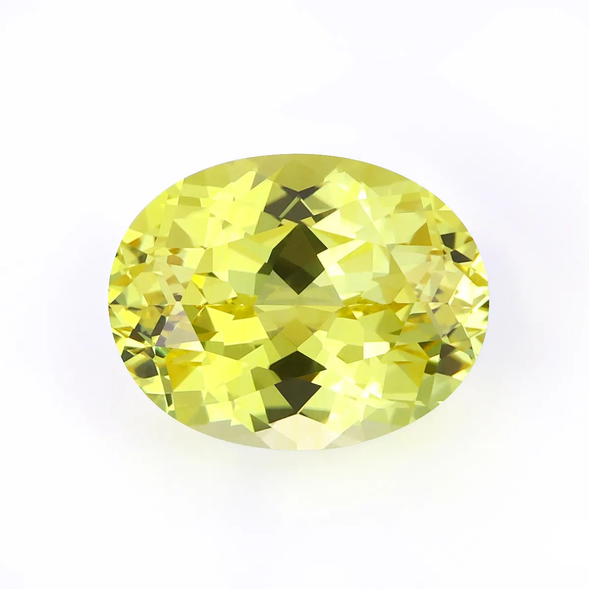 5A Lab Grown Yellow Sapphire Oval Shape