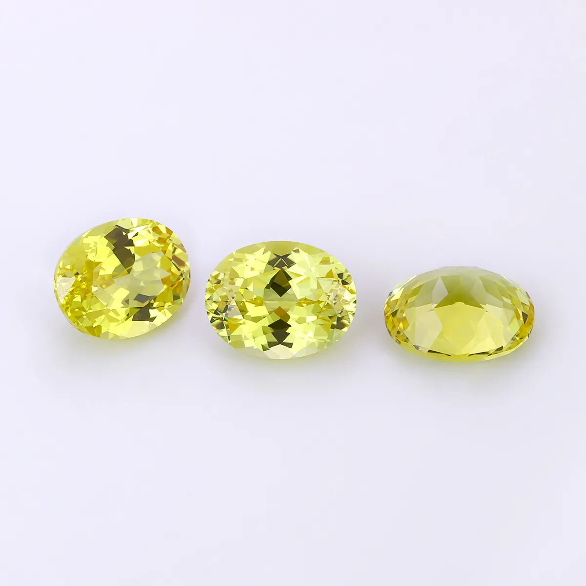 5A Lab Grown Yellow Sapphire Oval Shape