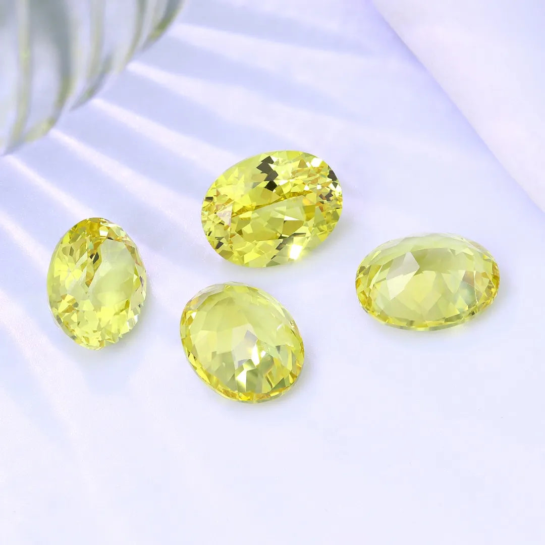 5A Lab Grown Yellow Sapphire Oval Shape