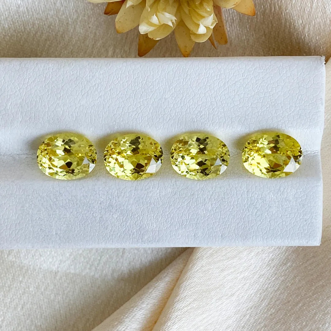 5A Lab Grown Yellow Sapphire Oval Shape