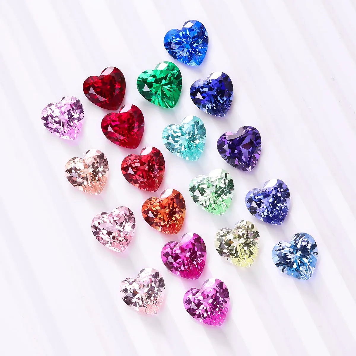 3A+ Precision Cut Colored Gemstones | Heart Shape Gemstone Series
