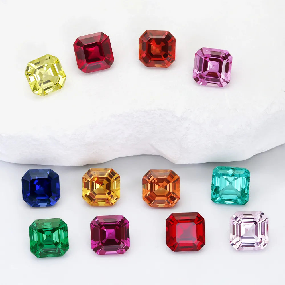 3A+ Precision Cut Colored Gemstones | ASSCHER Cut Gemstone Series