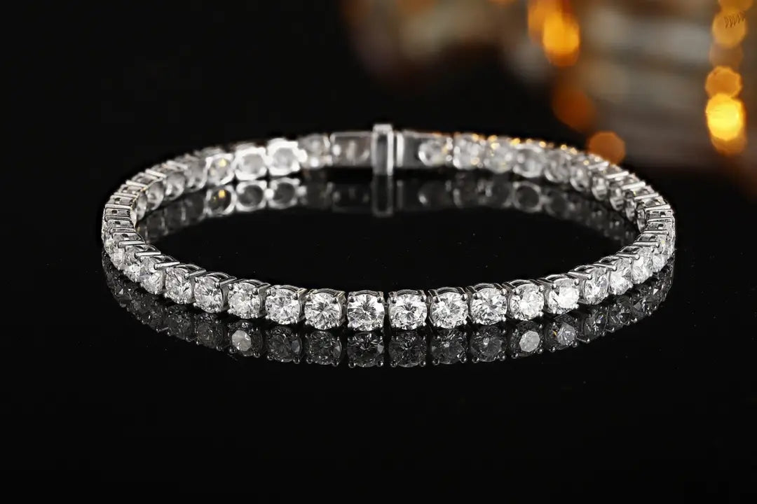 PT950 Lab Grown Diamond Tennis Bracelet (Round 0.2ct)