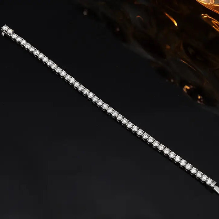 PT950 Lab Grown Diamond Tennis Bracelet (Round 0.2ct)