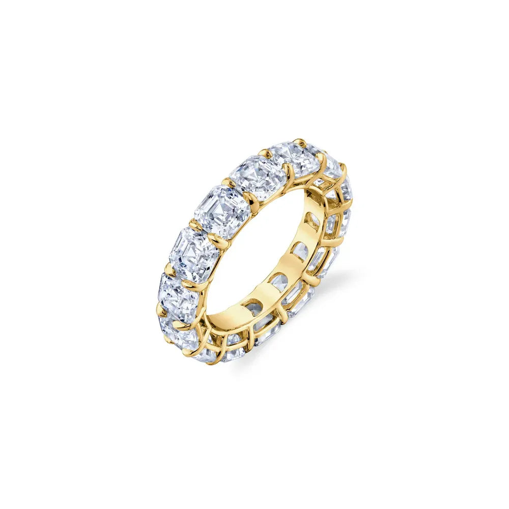 10pt 15pt 30pt 50pt Full Pave Stackable Band Ring|Light Luxury Dainty S925 Sterling Silver Moissanite Ring