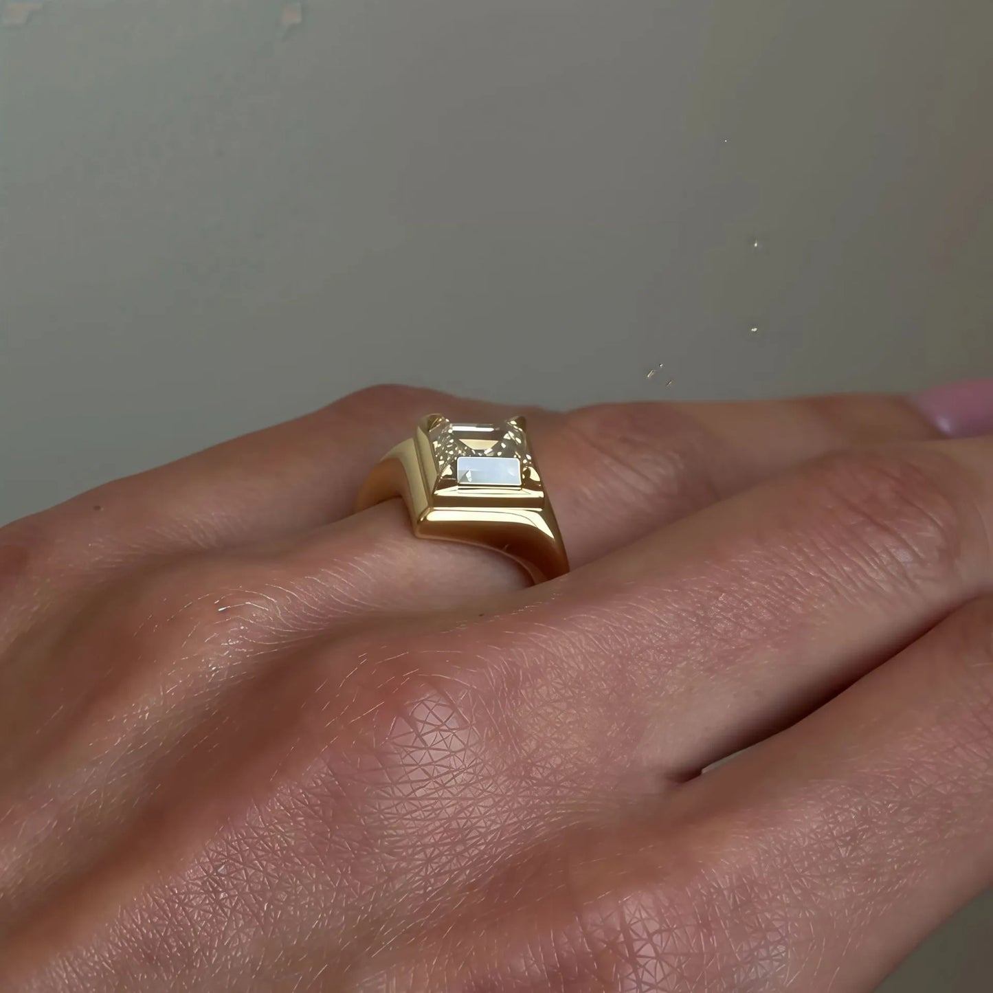 Bestseller 1~2CT Bezel Set Moissanite Wedding Ring, 18K Gold Plated S925 Silver