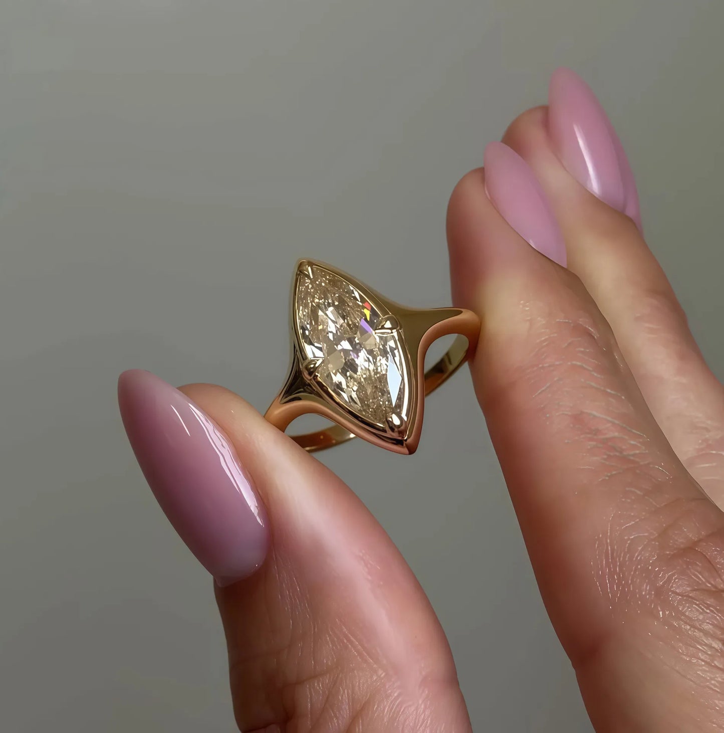 Bestseller 1~2CT Bezel Set Moissanite Wedding Ring, 18K Gold Plated S925 Silver