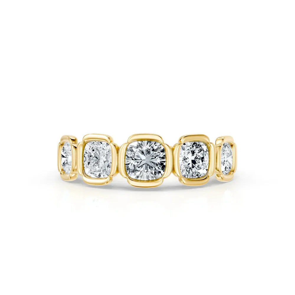 10pt 15pt 30pt 50pt Full Pave Stackable Band Ring|Light Luxury Dainty S925 Sterling Silver Moissanite Ring