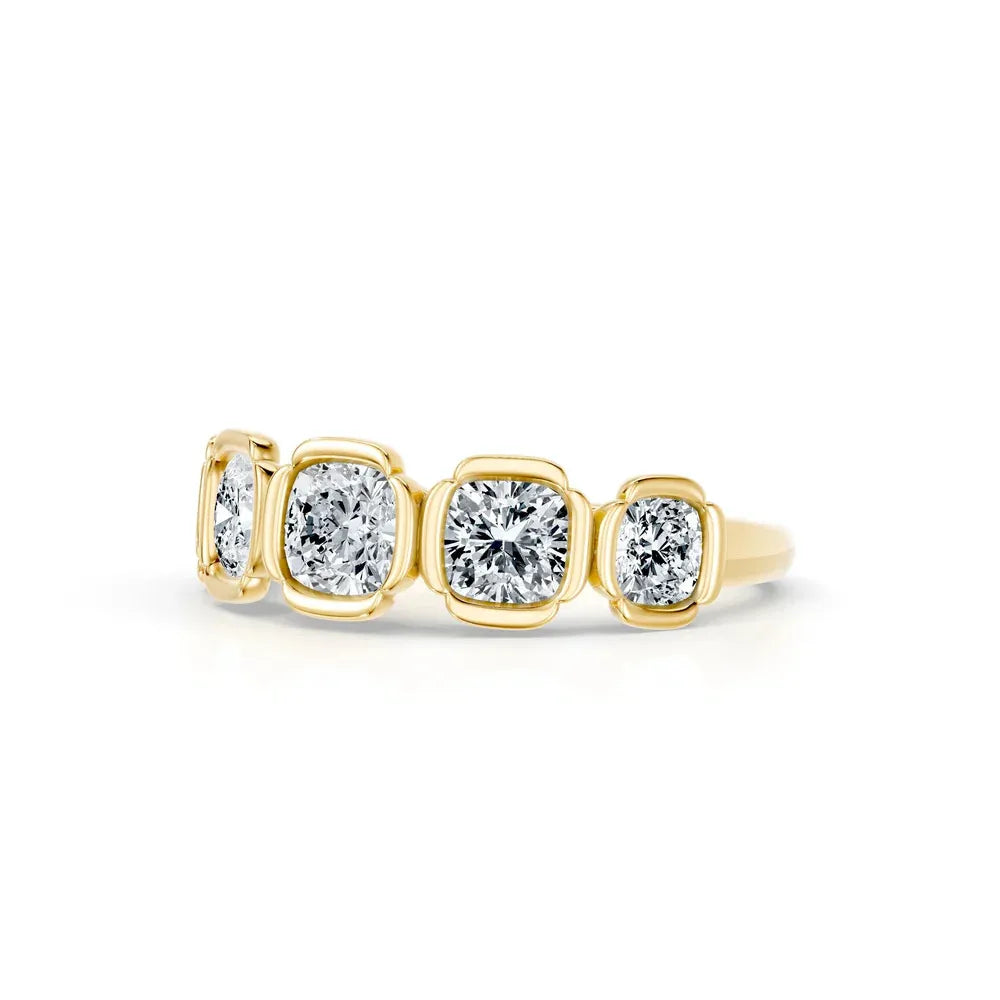10pt 15pt 30pt 50pt Full Pave Stackable Band Ring|Light Luxury Dainty S925 Sterling Silver Moissanite Ring