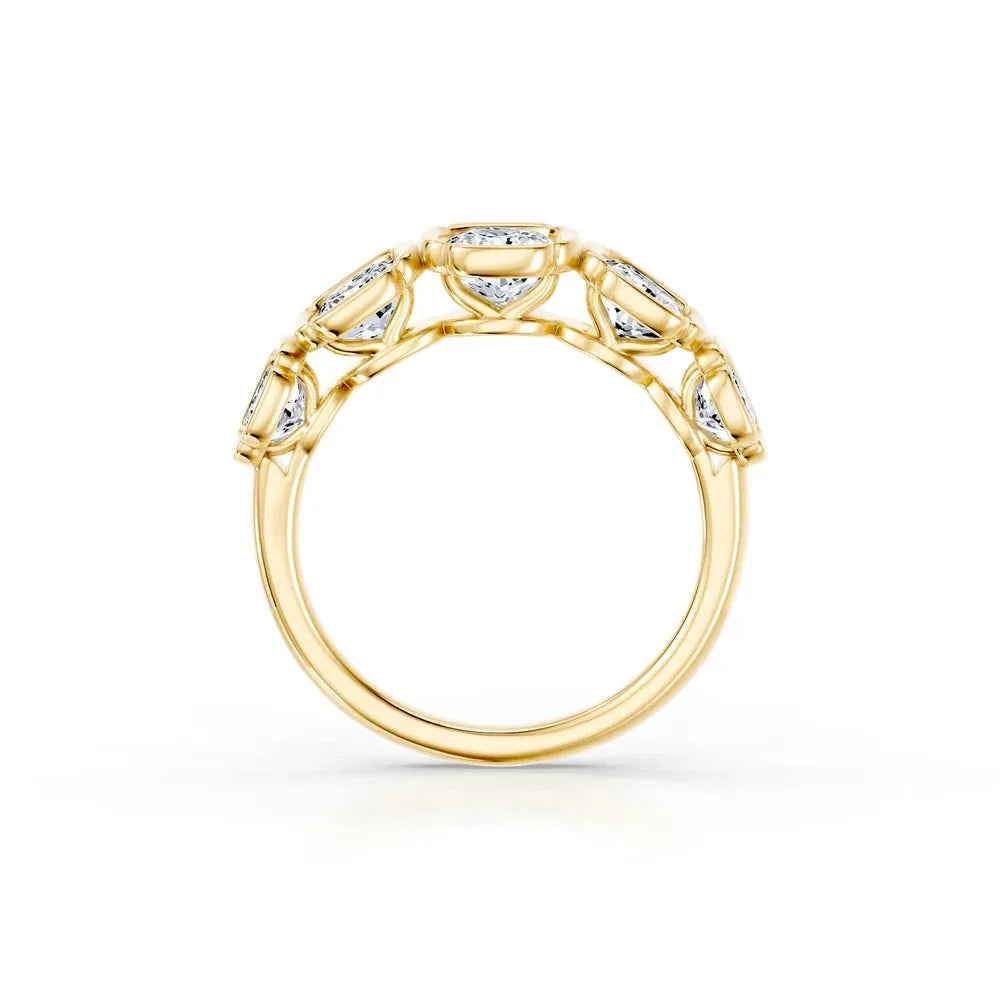 10pt 15pt 30pt 50pt Full Pave Stackable Band Ring|Light Luxury Dainty S925 Sterling Silver Moissanite Ring