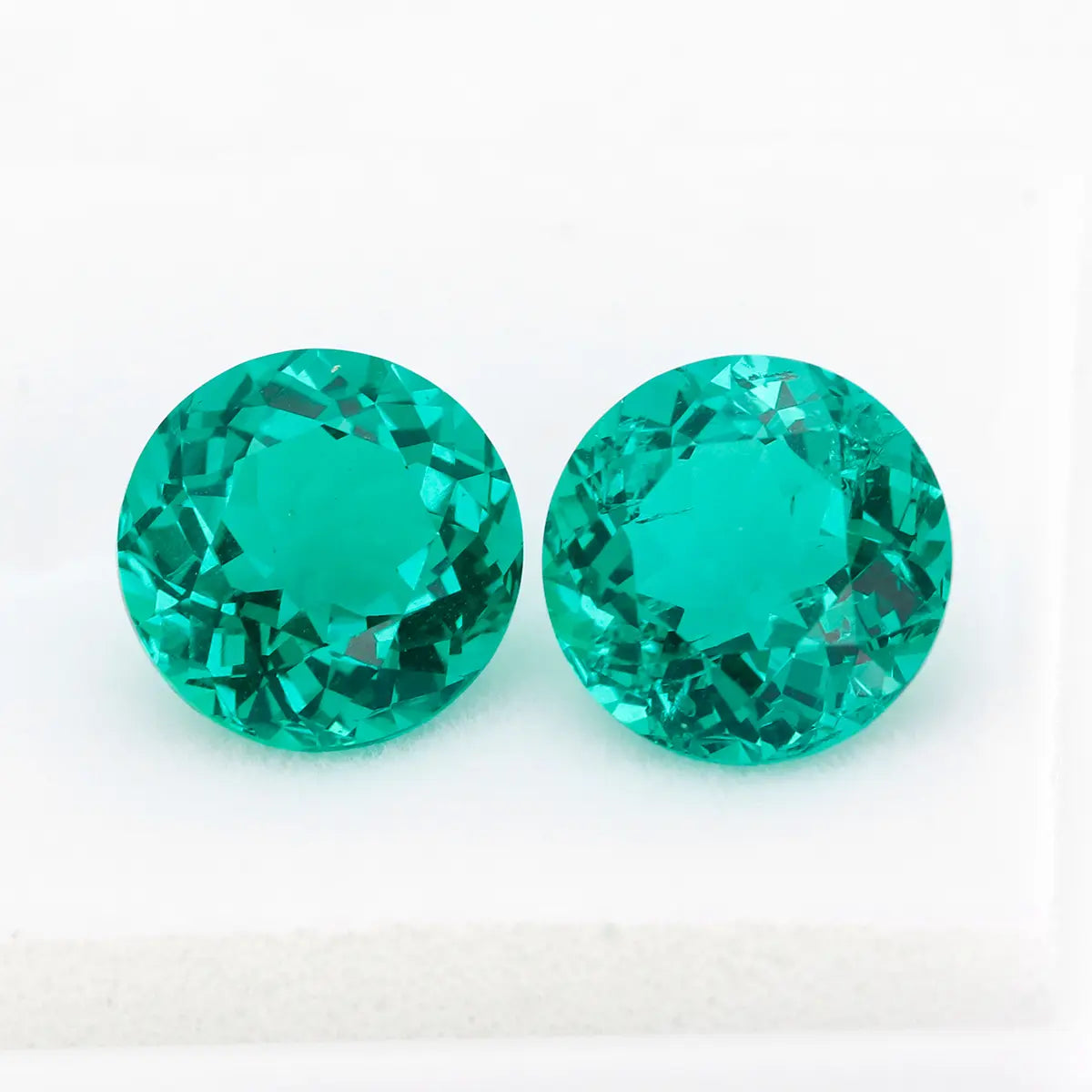 Lab Colombian Emerald Round Shape