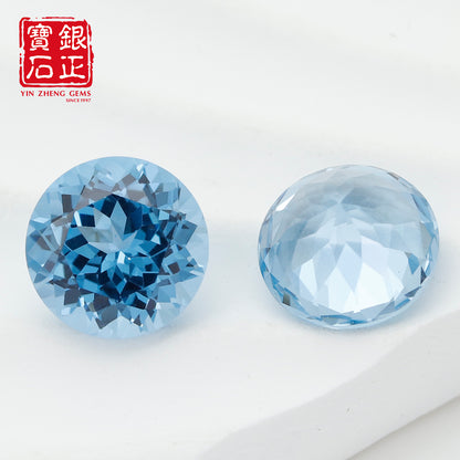 Flame Melted Exceptional Santa Maria Blue Spinel Round