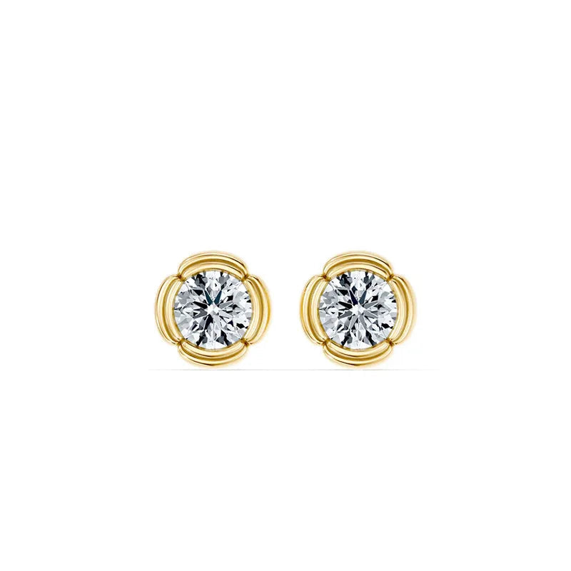 Dainty Minimalist 1CT Moissanite Stud Earrings