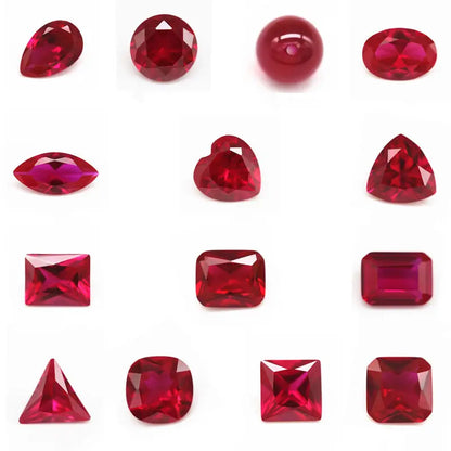 3A+ Precision Cut Flame Fusion Synthetic Ruby | Combined Shape Gemstone
