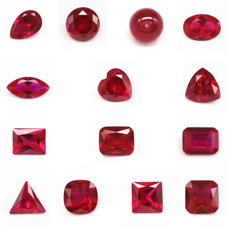 3A+ Precision Cut Flame Fusion Synthetic Ruby | Combined Shape Gemstone
