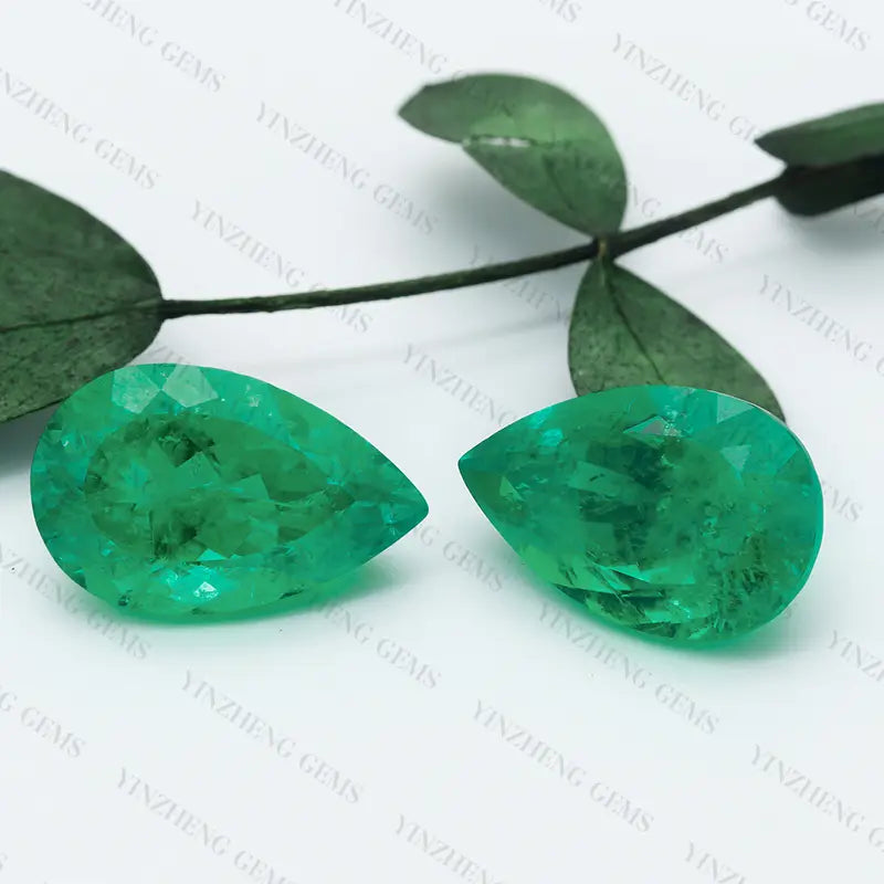 Lab Grown Colombia Emerald Pear Shape