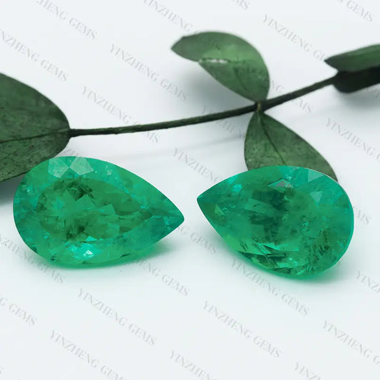 Lab Grown Colombia Emerald Pear Shape