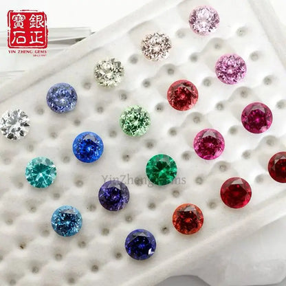 19 Kinds Precision Cut Colored Gemstones | Round Cut Gemstone Series