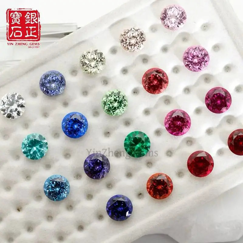 19 Kinds Precision Cut Colored Gemstones | Round Cut Gemstone Series
