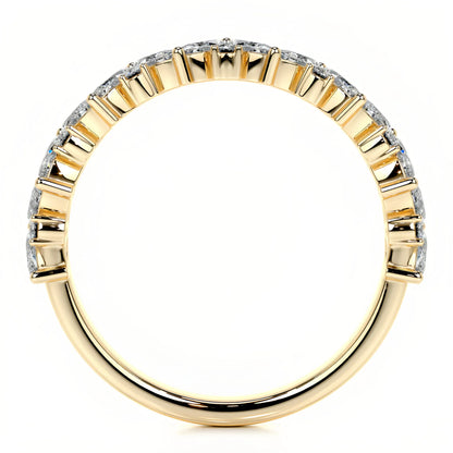 Hot Selling Elegant Stackable Band Ring Set | Niche Light Luxury Fashion Gold Plated S925 Sterling Silver Moissanite Rings
