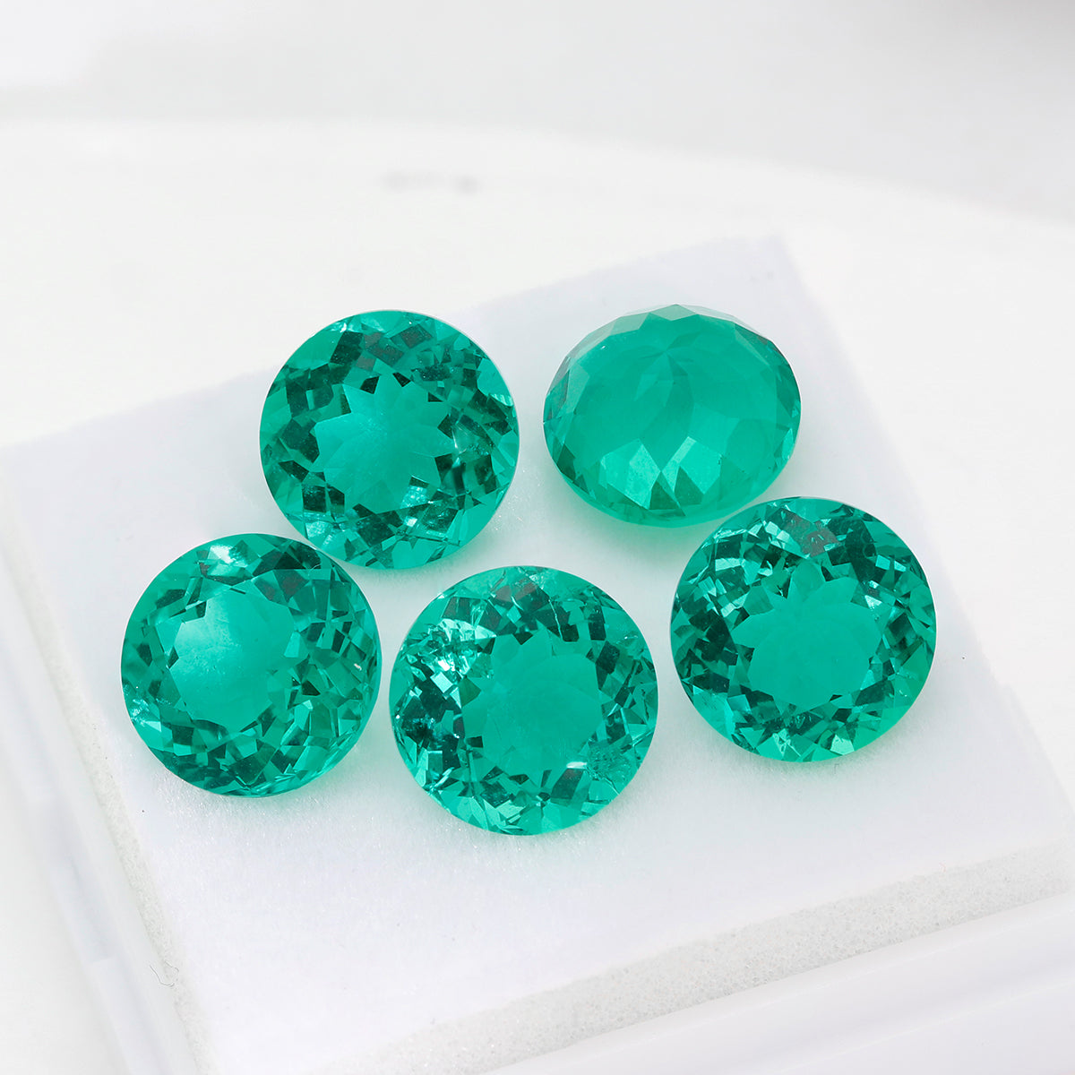 Lab Colombian Emerald Round Shape