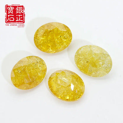 Lab Grown Crushed Ice Yellow Sapphire