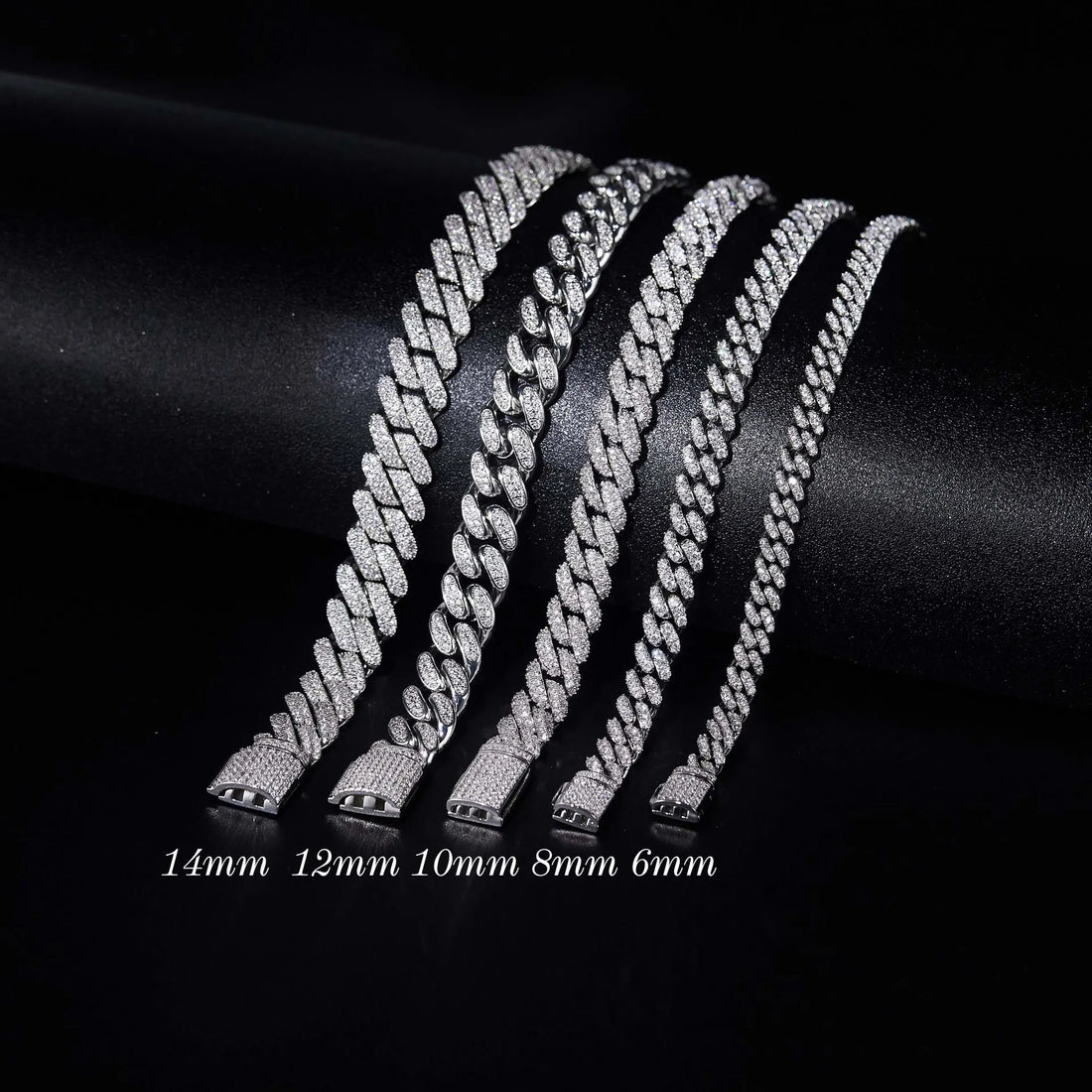 Trendy Unique Moissanite Cuban Link Necklace| 6mm Hip Hop S925 Sterling Silver 18K Gold Plated Men Chain