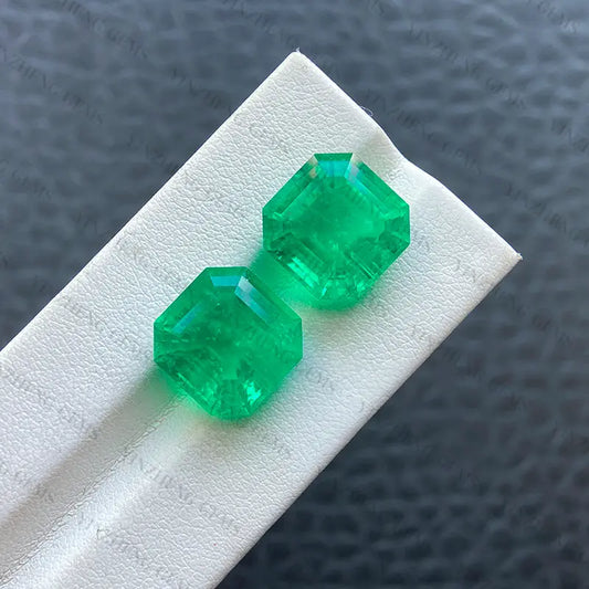Lab Grown Columbia Emerald Asscher Shape