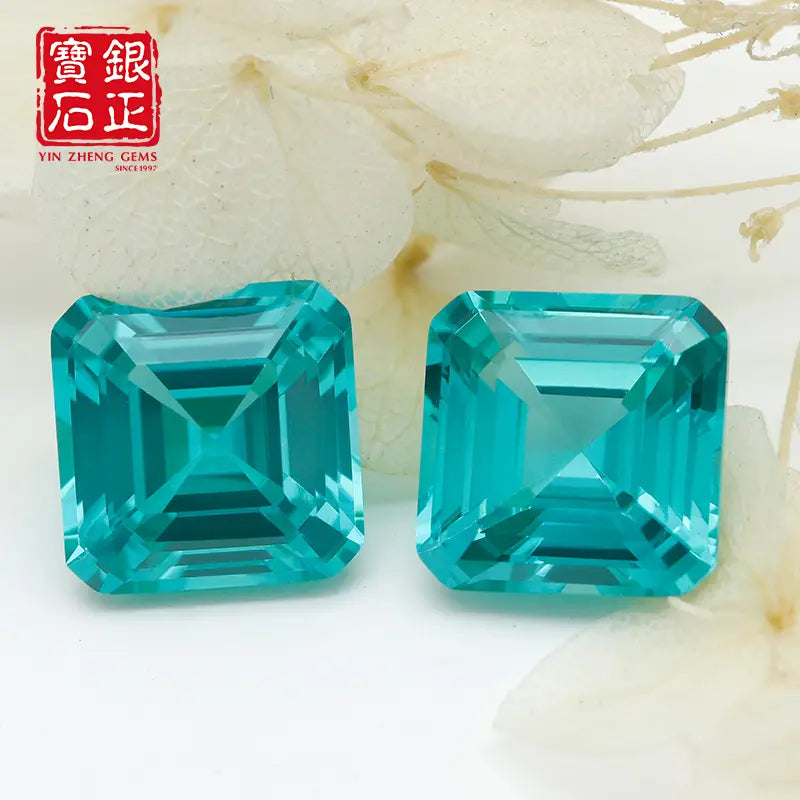 Precision Cut Paraiba Asscher Shape