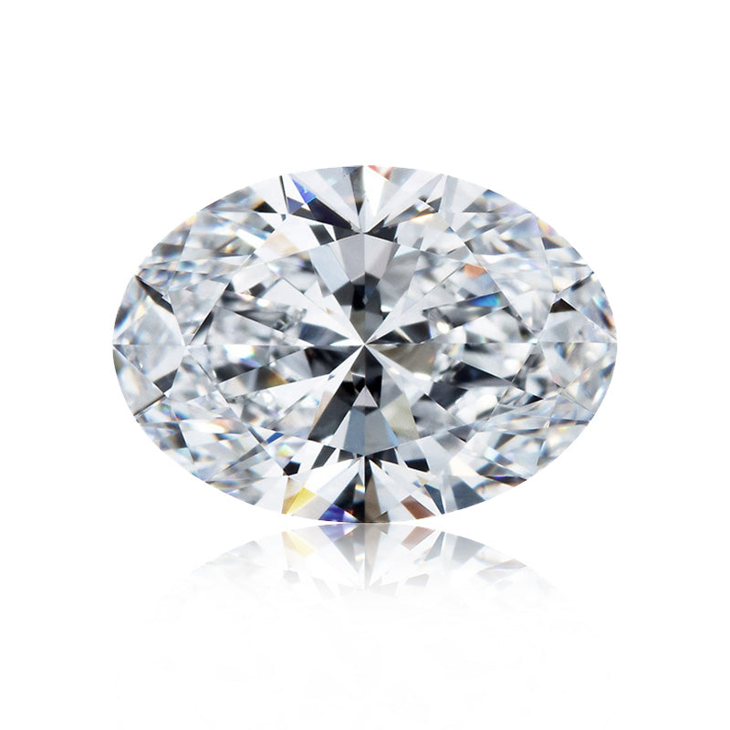 6A Grade Oval Shape D Color Moissanite