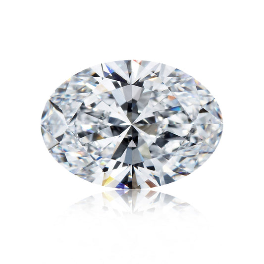 6A Grade Oval Shape D Color Moissanite