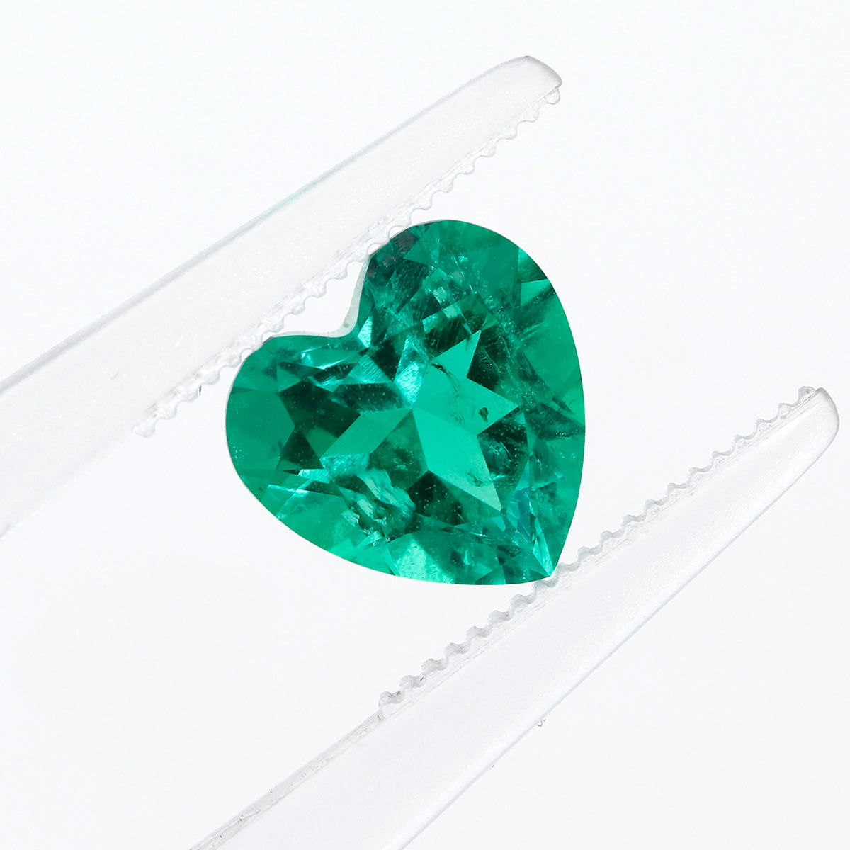 Lab Grown Colombian Emerald Heart Cut
