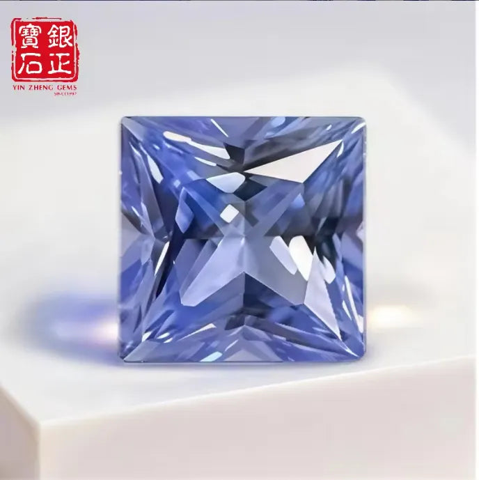 5A Lab Grown Cornflower Blue Sapphire Mixed Shapes Assortment