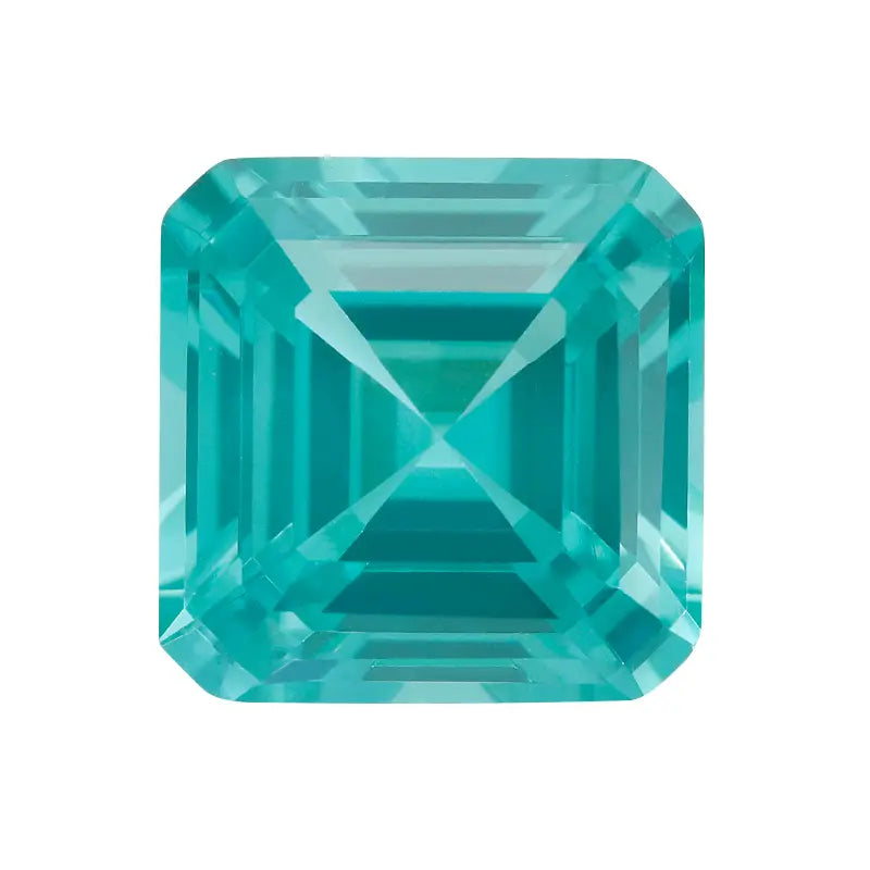 Flame Melted Paraiba Asscher Shape
