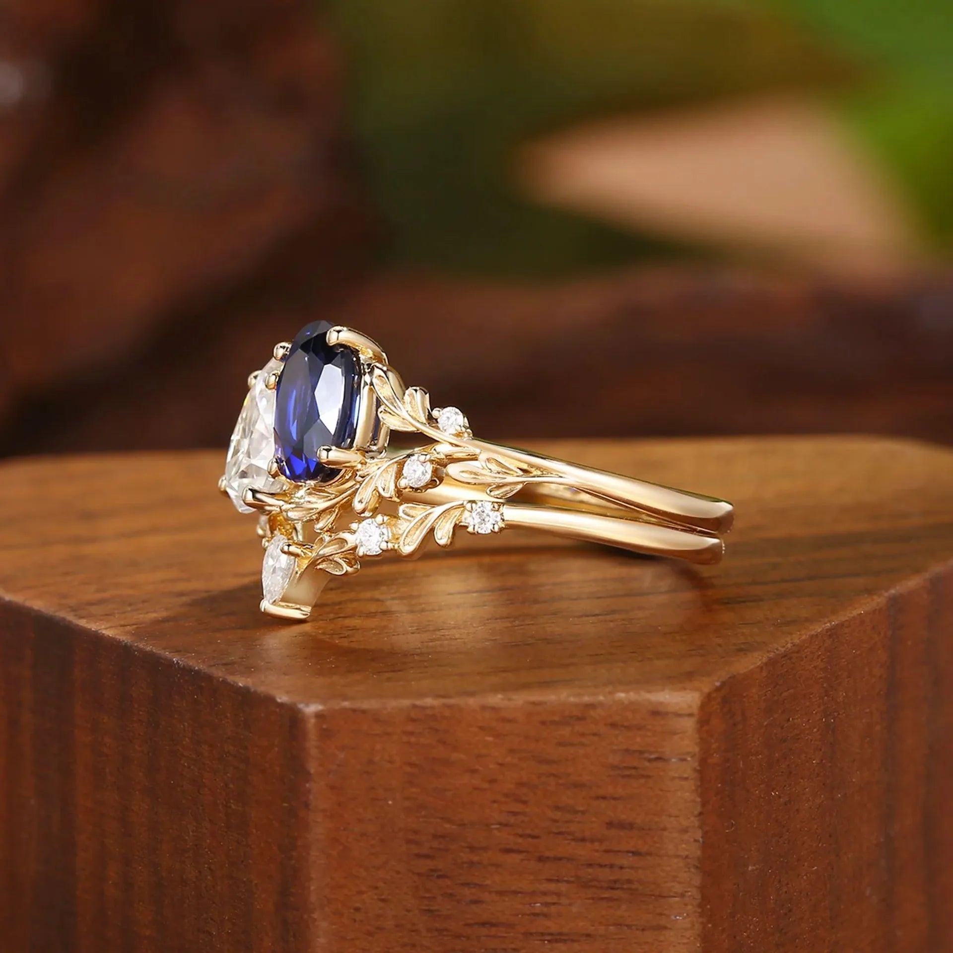 Dainty Floral Stackable Wedding Ring 3 Styles