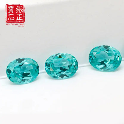 Flame Melted Paraiba Oval Shape