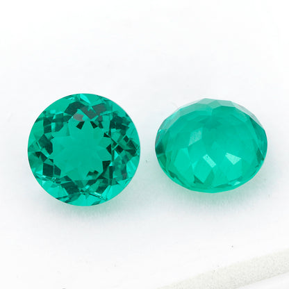 Lab Colombian Emerald Round Shape